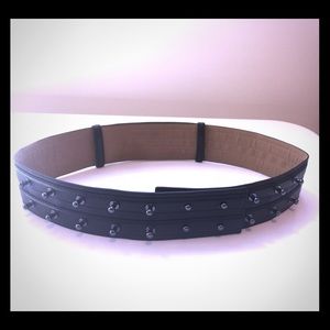 BCBG MaxAzria Belt w/Gunmetal Hardware